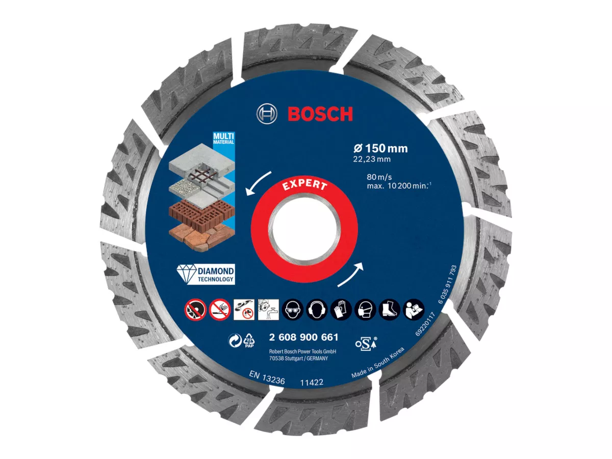 Disque diamanté EXPERT MultiMaterial 150 x 22,23 x 2,4mm Bosch